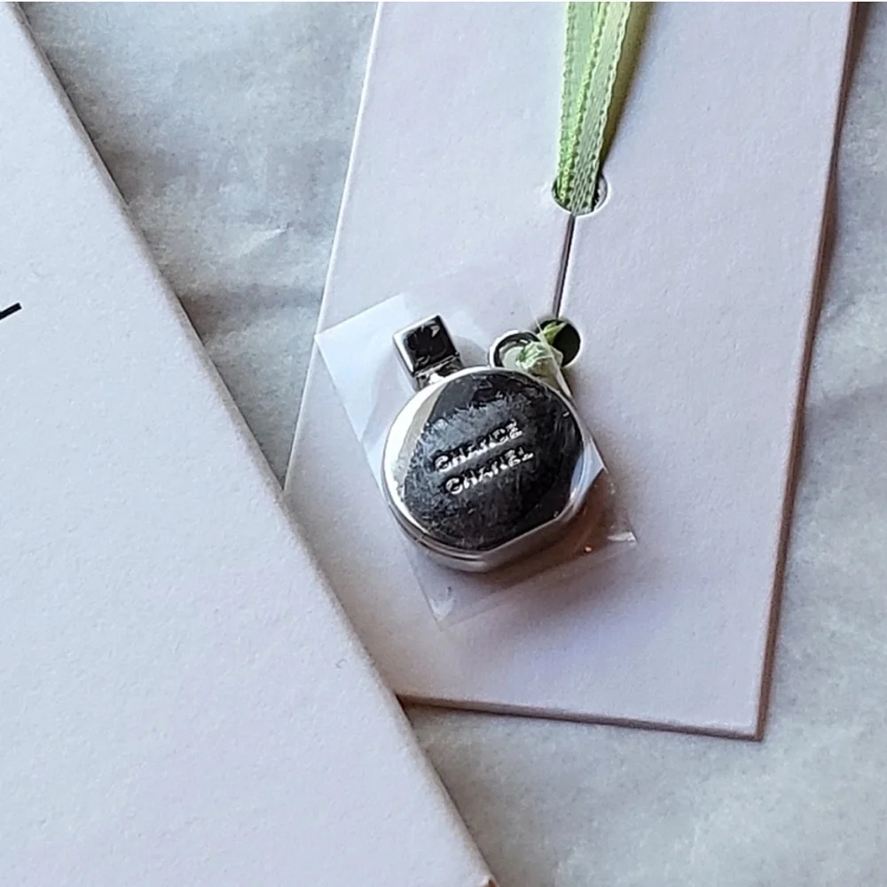 New Chanel Chance Charm with Green Ribbon